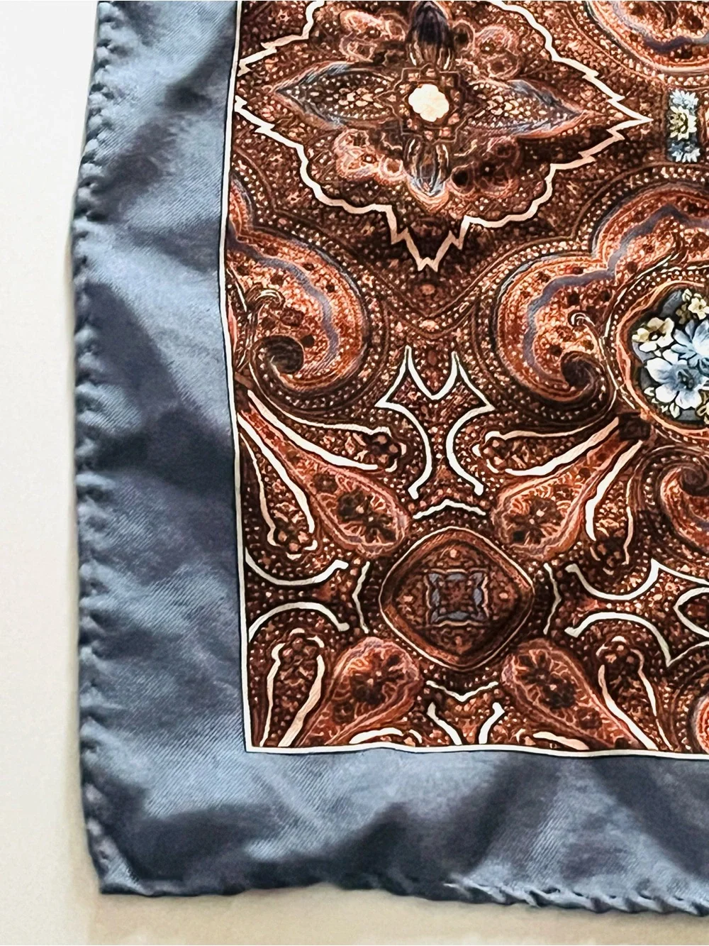 Vintage Square Silk Scarf
